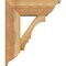 Ekena Millwork Balboa Traditional Rough Sawn Bracket w/ Offset Brace, Western Red Cedar, 8"W x 22"D x 26"H BKT0806X22X26BOA01RWR - alternate 4